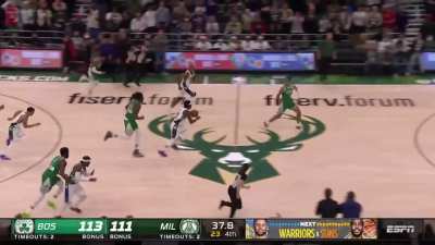 [Highlight] A Wild Sequence: Holiday Comes Up With a Clutch Steal, Williams Hustles for a Huge Block, and Matthews Drains the Eventual Game-Winning Three