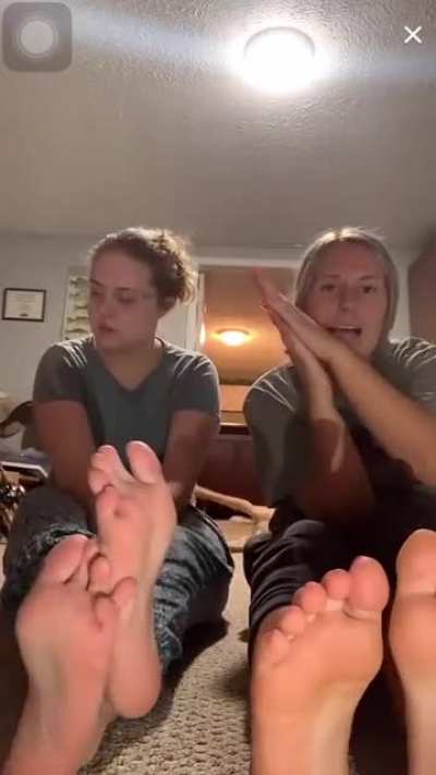 @ambercollins3 was live again showing off her hot beautiful sexy Size 7 soles!! Part 2