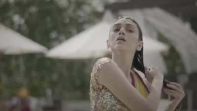 Only bikini looks sexy in swimming pools. Aditi Rao Hydari: 