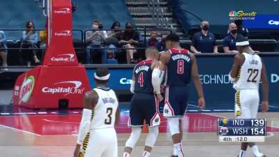 [Highlight] Russ can't help but smile, as he gets a round of applause after his historic performance