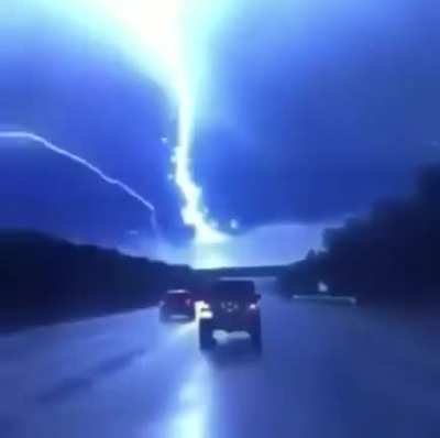 Lightning colliding