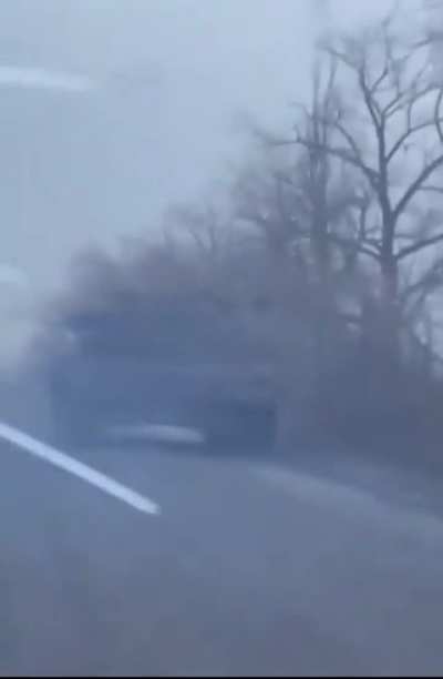 Ukrainian armored unit maneuvering in the vicinity of Avdiivka.