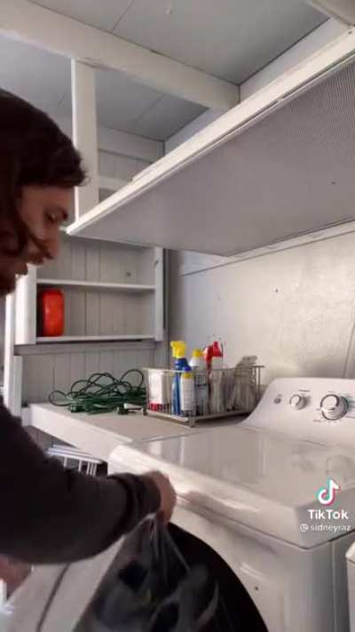 How you are actually supposed to dry your shoes in the dryer: