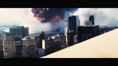 Insane slow-mo Beirut explosion, it looks insane!