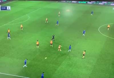 N'golo Kante catches the ball from a throw in