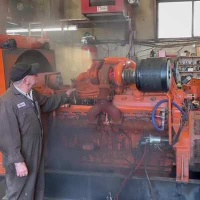 Those old two strokes were the golden age of diesel power