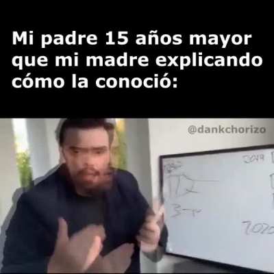 Joder papá cómo que tenías 27 años cuando empezasteis a salir??!??!!????;?:?-?!:?