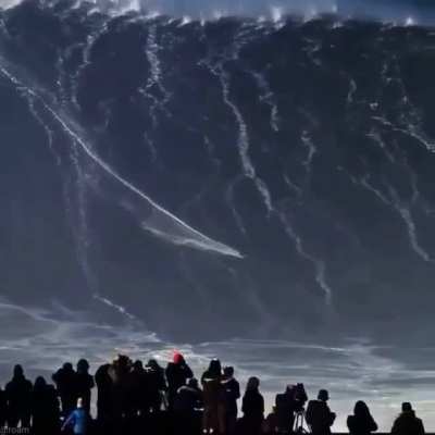 Surfing in Nazare, Leiria Portugal