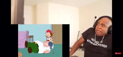 Watch his expression change LOL.