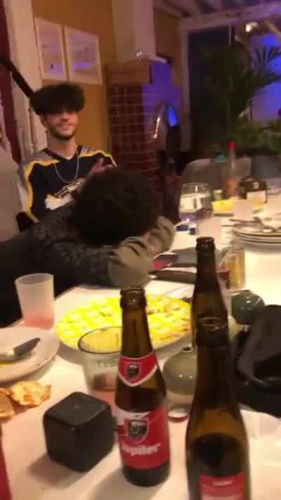 Some drunk friend last night