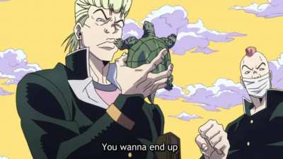 jotaro beats up josuke