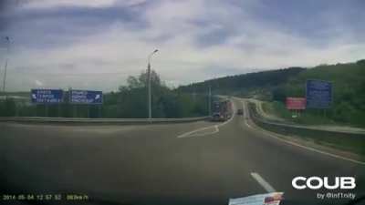 Optimus Prime has some amazing brakes.