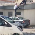 I’d love to see the face of the guy who finds a dent on his roof later