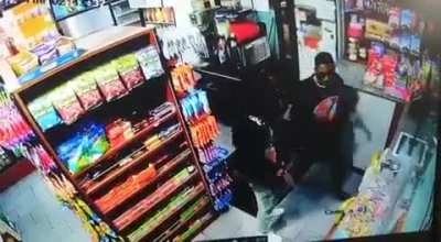 Chicago gas station antics