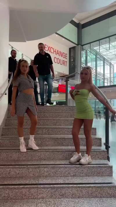 Teasing in the mall