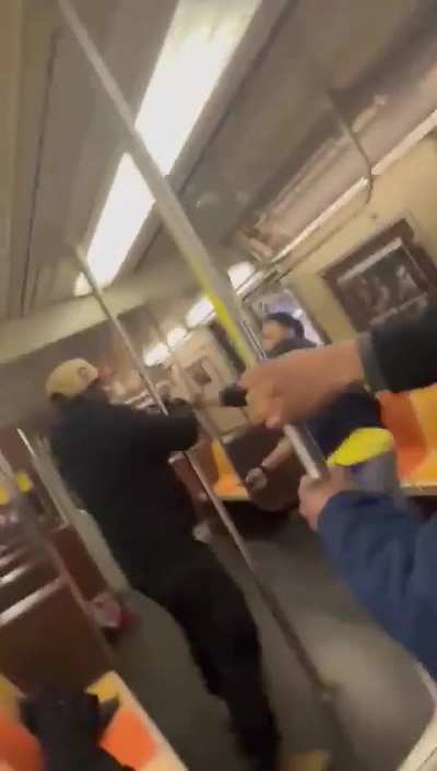 Terrifying situation on NYC subway today. Altercation leads to stabbing and ends up with shooting.