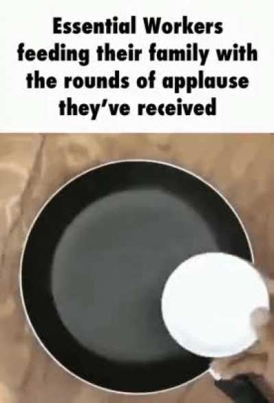 When I feed my family with rounds of applause