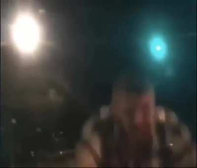 Jumping on Hood of Moving Car.