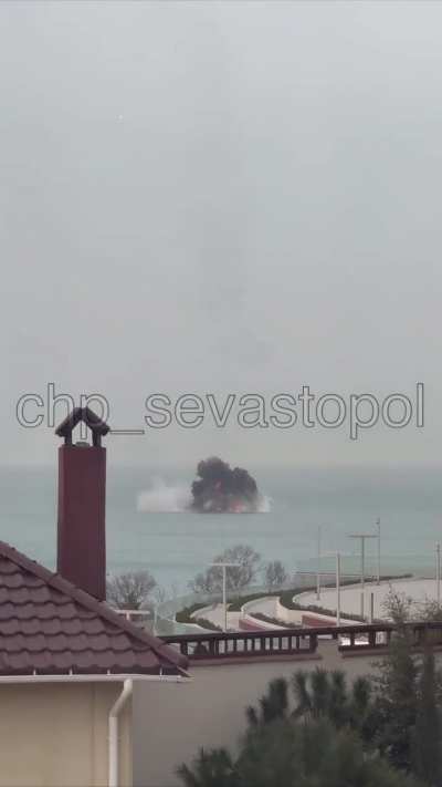 Another angle of the downed russian plane in Crimea