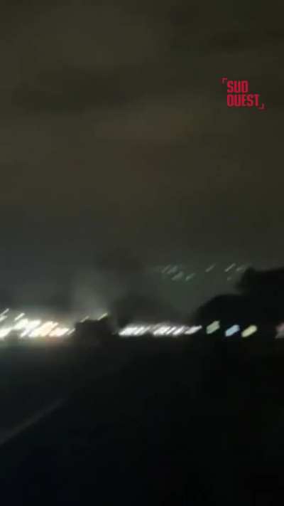 French far right farmers union set up a road block on the highway