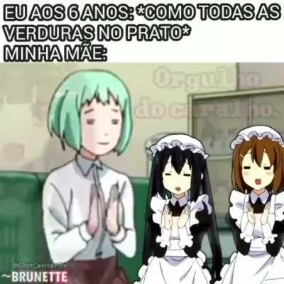 *O título foi comer as verduras*
