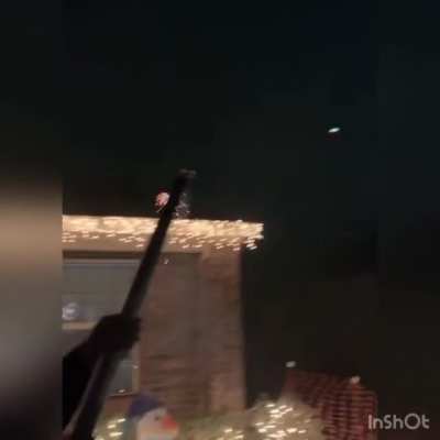 To shoot down a drone