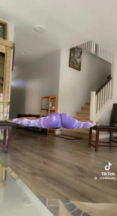 She is very flexible