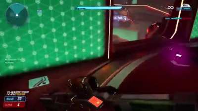My friend after losing a fragtastic (15 killstreak in splitgate)