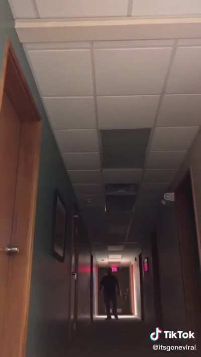 Kid pulls a prank on his stepdad. Better than any horror movie
