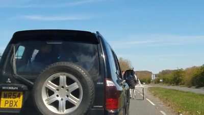 These charming gentlemen blocked the road for 20 minutes, before exhibiting this brilliant display of driving. Hampshire, UK