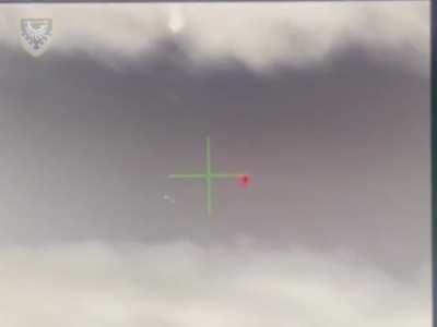 Ukrainian air defence destroying Russian Shahed drone, Kherson oblast, end of November 2023