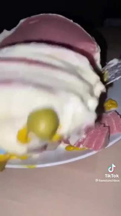 Whyyy? bologna/mayonnaise cake