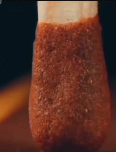 Match lighting up close