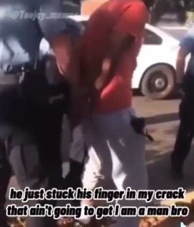 He stuck his finger in my crack