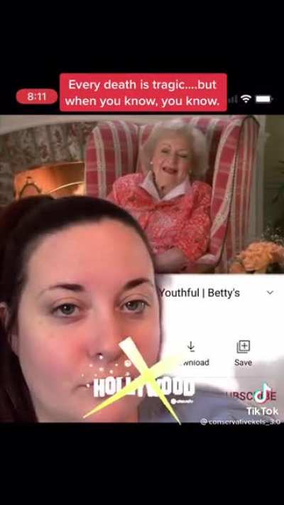 Using Betty White's death to fill your Qanon theory