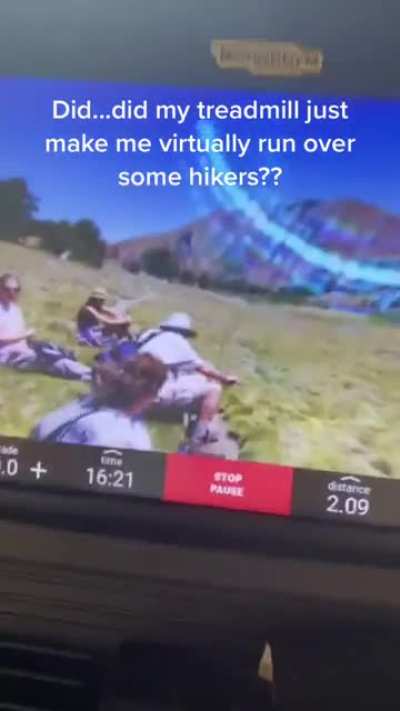 Realistic treadmill