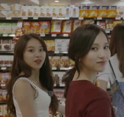 Chaeyoung blep (ft. Mina)