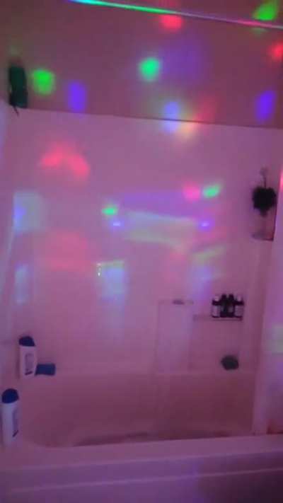 Spooky shower time