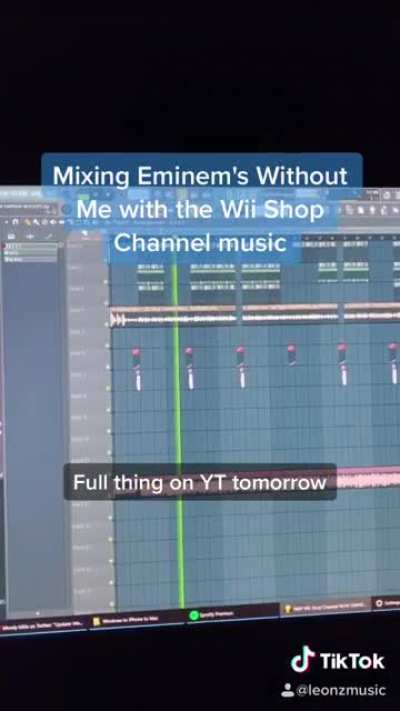 Mixing Eminem's Without Me with the Wii Shop Channel music