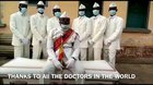 Ghana Coffin Dancers made a video to thank the doctors and warn to 
