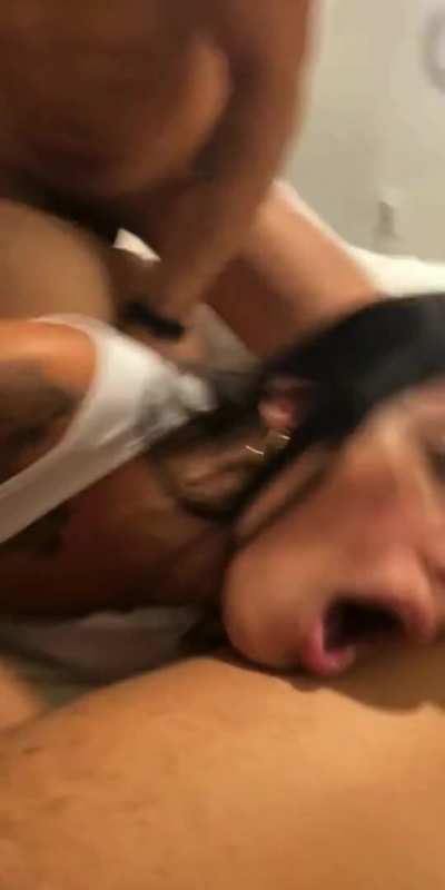 Her face says it all!