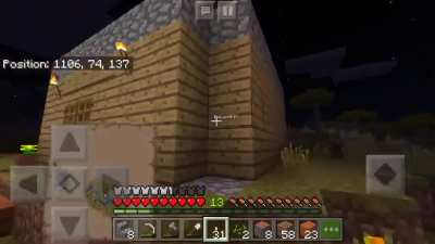 Mine and my Sister’s Minecraft Starter House, I know we haven’t progressed much, but we started playing from yesterday.