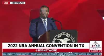 At the NRA convention, Ted Cruz says the reasons for mass shootings are absent fathers, declining church attendance, social media, and video games.