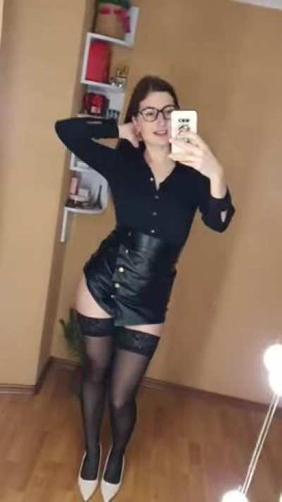 You like my fuckdoll outfit for work, boss?