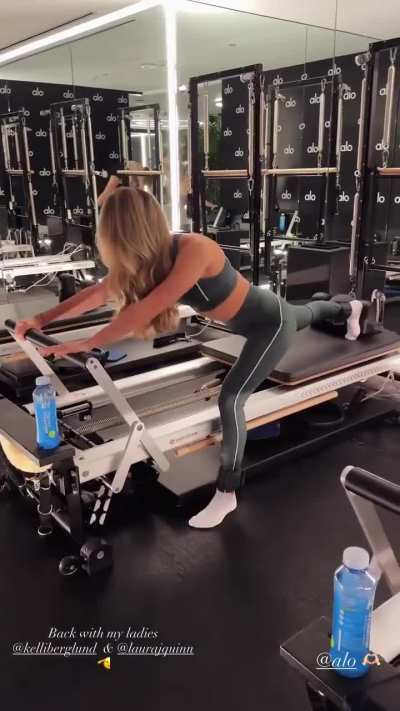 Working out with Madison Iseman via @madisoniseman IG 12/4/2025