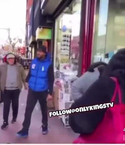 Kid being chucked out of a bus