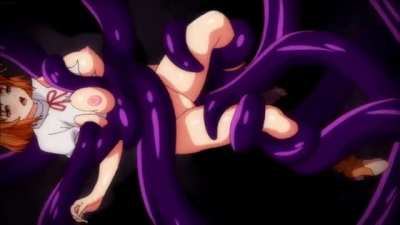 Tentacle monster cums directly insid... Oh damn! She's fucked!