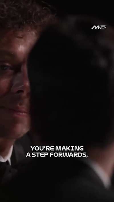 Valentino talking about Bezzecchi