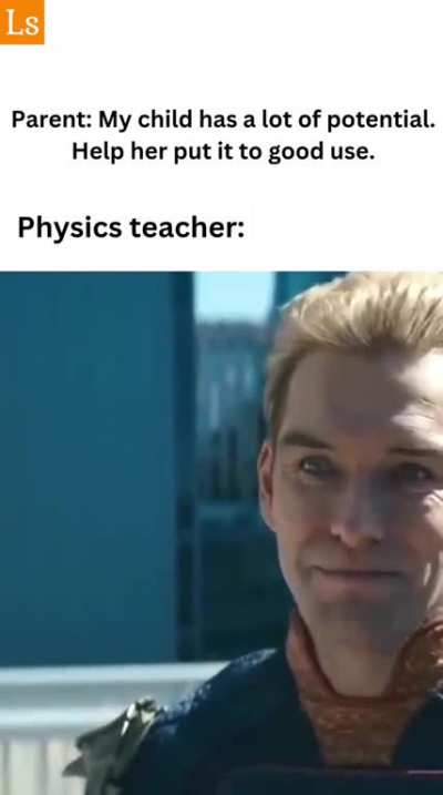 The teacher isn't suggesting anymore