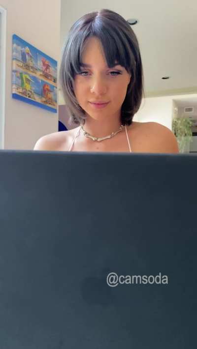 Gabbies Doing Research On Her Laptop... :)